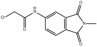 2-氯-N-(2-甲基-1,3-二氧代-2,3-二氢-1H-异吲哚-5-基)乙酰胺 结构式