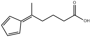 HEXANOIC ACID, 5-(2,4-CYCLOPENTADIEN-1-YLIDENE)- 结构式