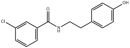 Benzamide, 3-chloro-N-[2-(4-hydroxyphenyl)ethyl]- 结构式