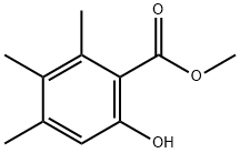 6-羟基-2,3,4-三甲基苯甲酸甲酯 结构式