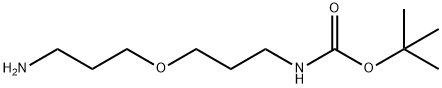 (3-(3-氨基丙氧基)丙基)氨基甲酸叔丁酯 结构式