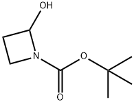 1-Azetidinecarboxylic acid, 2-hydroxy-, 1,1-dimethylethyl ester 结构式