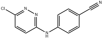 4-[(6-氯哒嗪-3-基)氨基]苯甲腈 结构式