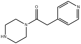1-(哌嗪-1-基)-2-(吡啶-4-基)乙烷-1-酮 结构式