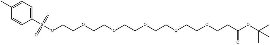 对甲苯磺酸酯丙酸叔丁酯五乙二醇 结构式