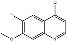 4-氯-6-氟-7-甲氧基喹啉 结构式