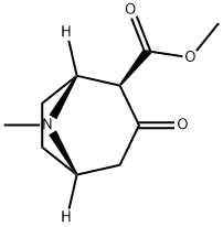 (2R)-METHYL 8-METHYL-3-OXO-8-AZABICYCLO[3.2.1]OCTANE-2-CARBOXYLATE 结构式