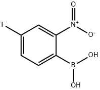 4-氟-2-硝基苯基硼酸 结构式