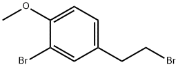 2-溴-4-(2-溴乙基)-1-甲氧基苯 结构式