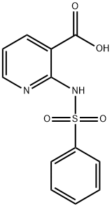 3-Pyridinecarboxylic acid, 2-[(phenylsulfonyl)amino]- 结构式