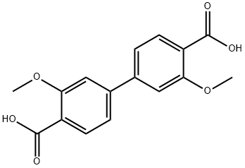 3,3'-二甲氧基-4,4'-联苯二甲酸 结构式