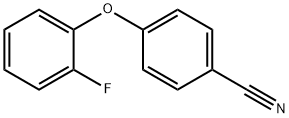 4-(2-氟苯氧基)苯甲腈 结构式