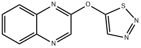 Quinoxaline, 2-(1,2,3-thiadiazol-5-yloxy)- 结构式