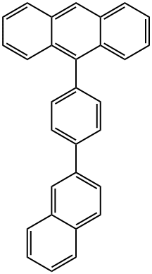 9-(4-(萘-2-基)苯基)蒽 结构式