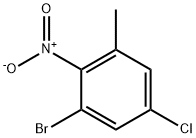 1-溴-5-氯-3-甲基-2-硝基苯 结构式