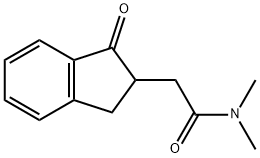 1H-Indene-2-acetamide, 2,3-dihydro-N,N-dimethyl-1-oxo- 结构式