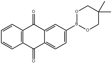 9,10-Anthracenedione, 2-(5,5-dimethyl-1,3,2-dioxaborinan-2-yl)- 结构式