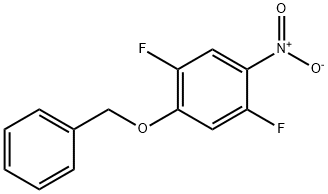 Benzene, 1,4-difluoro-2-nitro-5-(phenylmethoxy)- 结构式