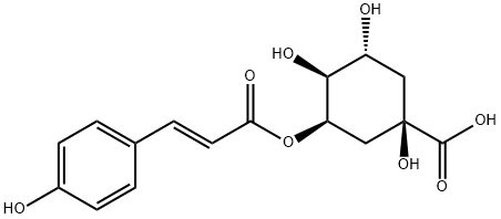 3-O-对羟基肉桂酰奎宁酸 结构式