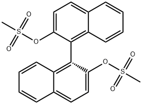 (R)-(-)-1,1′-双-2-萘基二甲烷磺酰酯 结构式