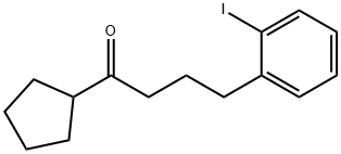 1-Butanone, 1-cyclopentyl-4-(2-iodophenyl)- 结构式
