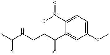 Acetamide, N-[3-(5-methoxy-2-nitrophenyl)-3-oxopropyl]- 结构式