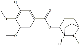 [1β,5β,(+)]-Tropane-2α-yl=3,4,5-trimethoxybenzoate 结构式