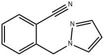 2-(1H-吡唑-1-基甲基)苯甲腈 结构式