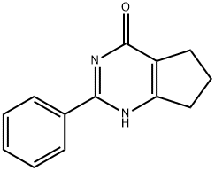 2-苯基-5H,6H,7H-环戊烷并[D]嘧啶-4-醇 结构式