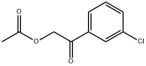 Ethanone, 2-(acetyloxy)-1-(3-chlorophenyl)- 结构式