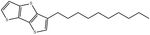 3-癸基二噻吩并[3,2-B:2',3'-D]噻吩 结构式