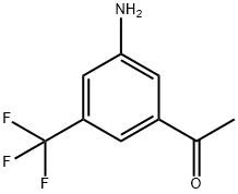 1-(3-氨基-5-(三氟甲基)苯基)乙酮 结构式
