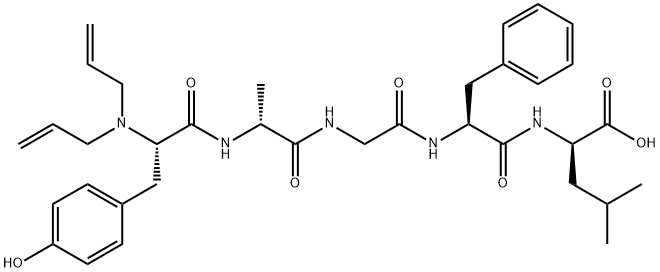enkephalin-Leu, N,N-diallyl-Ala(2)- 结构式