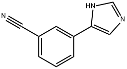 Benzonitrile, 3-(1H-imidazol-5-yl)- 结构式