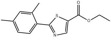 5-Thiazolecarboxylic acid, 2-(2,4-dimethylphenyl)-, ethyl ester 结构式