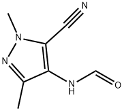 Formamide, N-(5-cyano-1,3-dimethyl-1H-pyrazol-4-yl)- 结构式