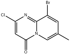 4H-Pyrido[1,2-a]pyrimidin-4-one, 9-bromo-2-chloro-7-methyl- 结构式