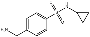 Benzenesulfonamide, 4-(aminomethyl)-N-cyclopropyl- 结构式
