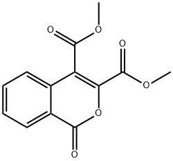 1H-2-Benzopyran-3,4-dicarboxylic acid, 1-oxo-, 3,4-dimethyl ester 结构式