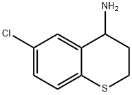 2H-1-Benzothiopyran-4-amine, 6-chloro-3,4-dihydro- 结构式