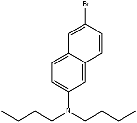 6-Bromo-N,N-dibutyl-2-naphthalenamine 结构式