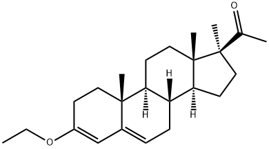 17Α-甲基-3-乙氧基孕甾-3,5-二烯-20-酮 结构式