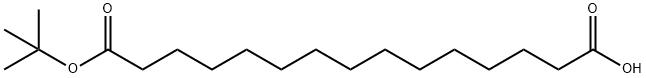 十五烷二酸单叔丁酯 结构式