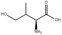 (2S)-2-氨基-4-羟基-3-甲基丁酸 结构式