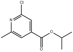 4-Pyridinecarboxylic acid, 2-chloro-6-methyl-, 1-methylethyl ester 结构式