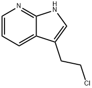 3-(2-氯乙基)-1H-吡咯并[2,3-B]吡啶 结构式