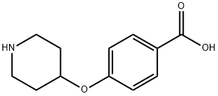 4-(4-piperidinyloxy)benzoic acid(SALTDATA: HCl) 结构式