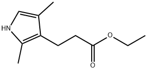 1H-Pyrrole-3-propanoic acid, 2,4-dimethyl-, ethyl ester 结构式