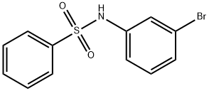 N-(3-溴苯基)苯磺酰胺 结构式