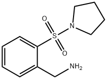 2-(吡咯烷-1-磺酰)苯基]甲胺 结构式